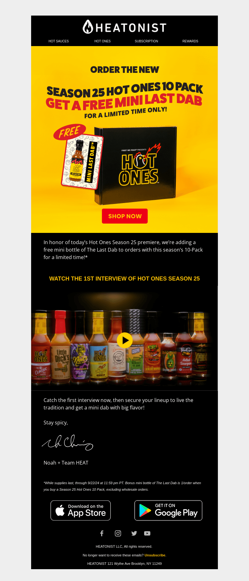 Do You want a 🆓 Hot Ones mini⁉️