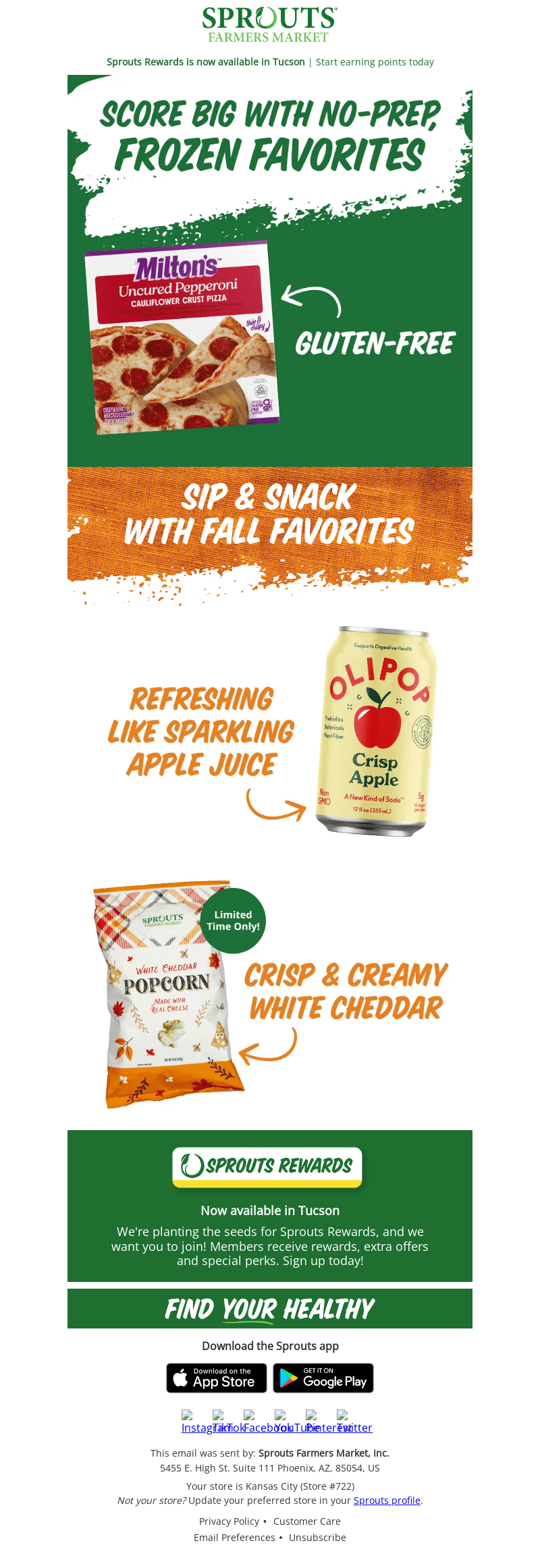 Sprouts Farmers Market email from Fri, Sep 20, 2024