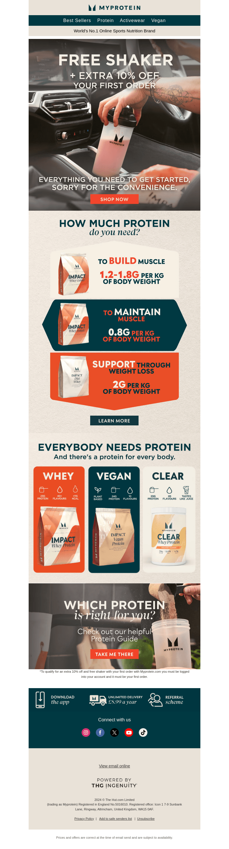 Get started now: FREE Shaker + EXTRA 10% off your first order