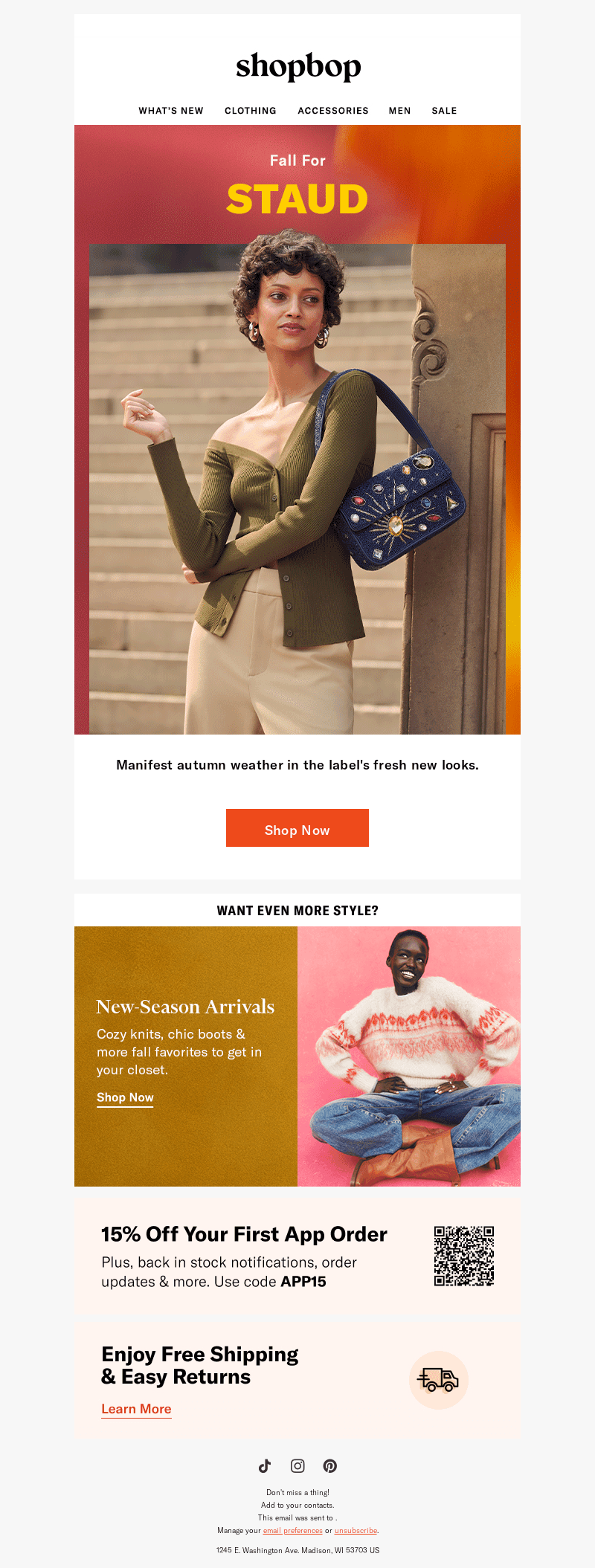 New STAUD: major fall energy