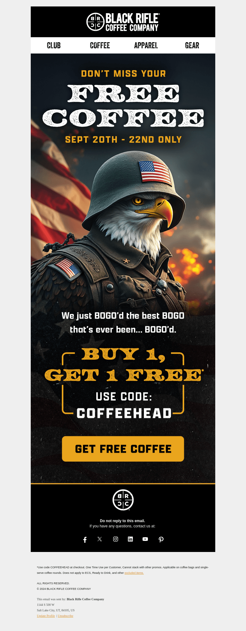 Get yourself a FREE roast!