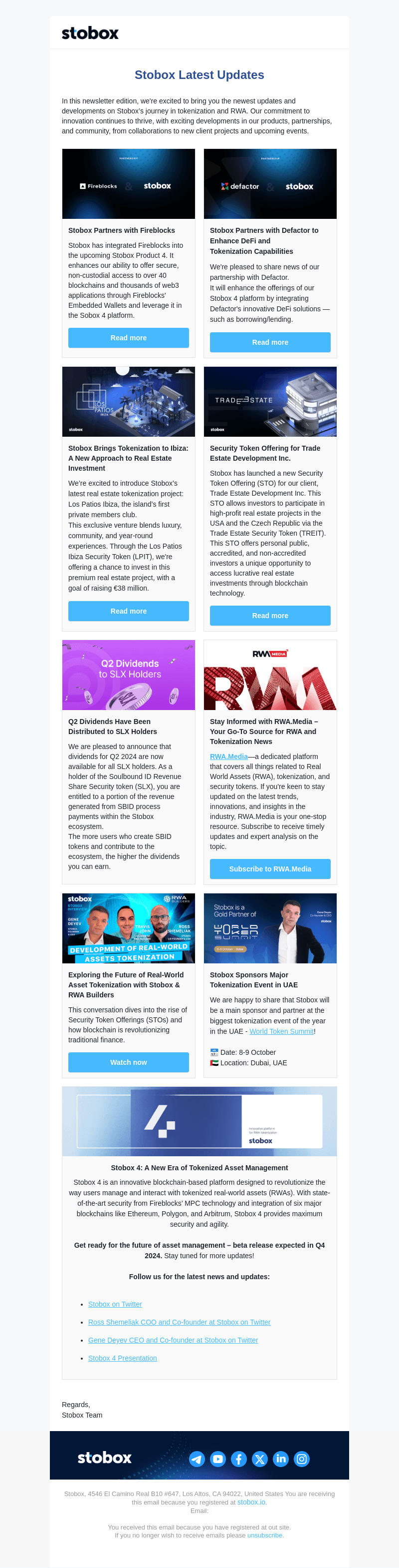 Stobox Latest Updates