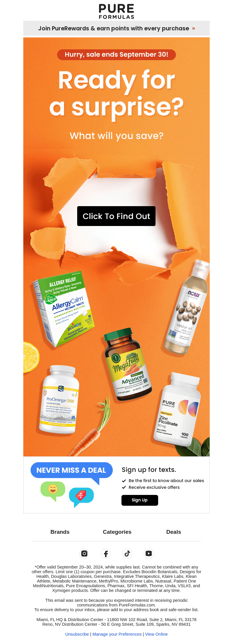 Surprise savings inside! What will you save?