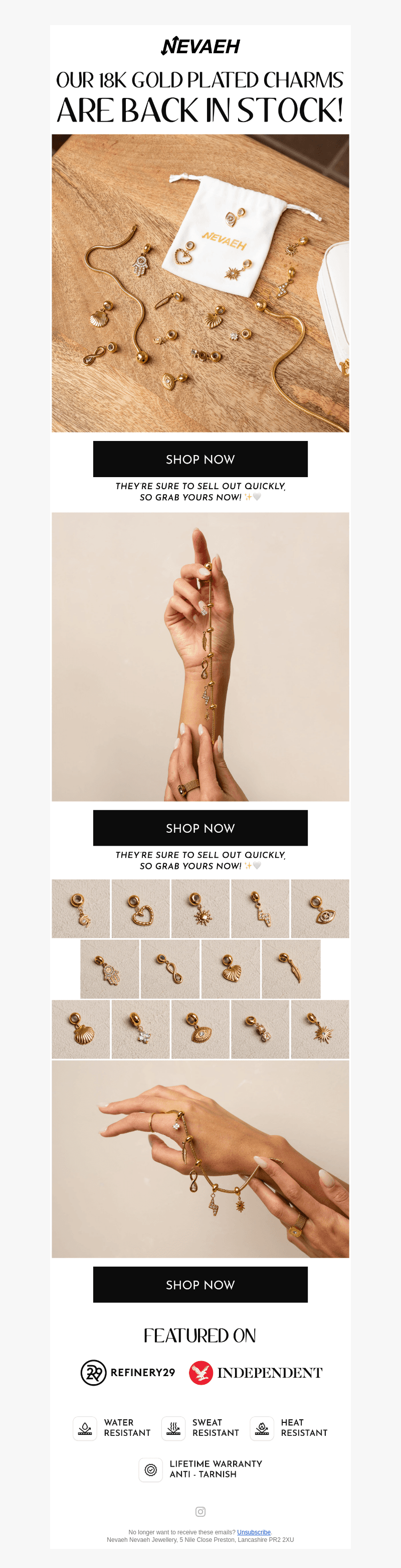 Nevaeh Charm Full Restock Live ✨🤍