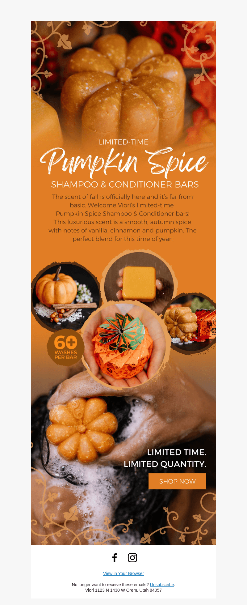 [REMINDER] Pumpkin Spice Shampoo Bars 😍
