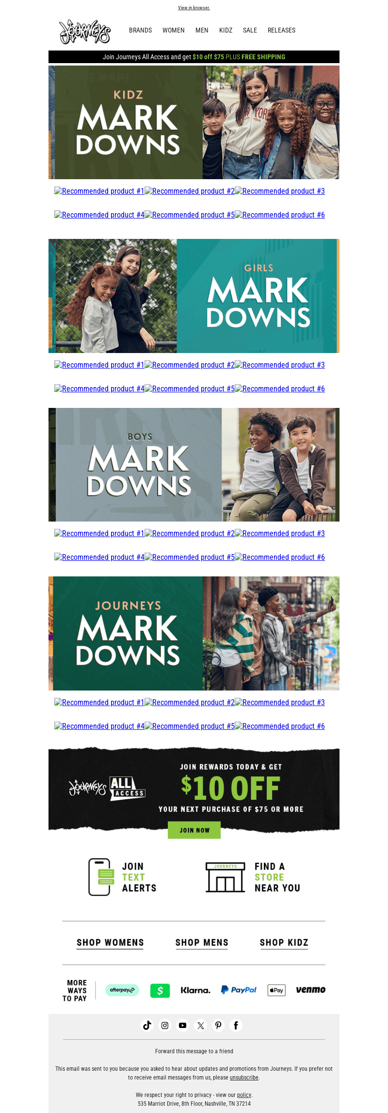 Falling For Markdowns