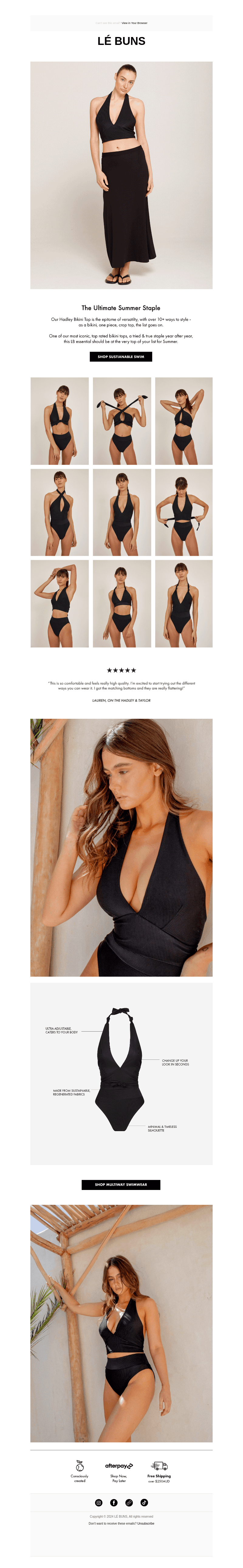 10+ Looks, 1 Versatile Bikini Set