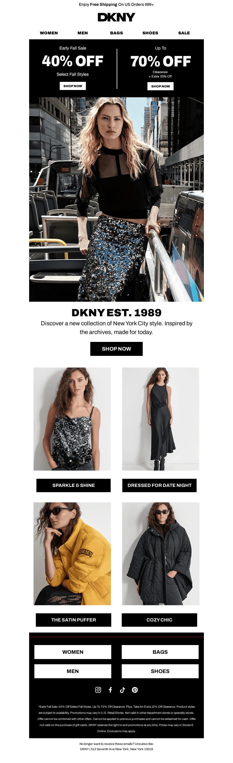 40% Off Select Fall Styles