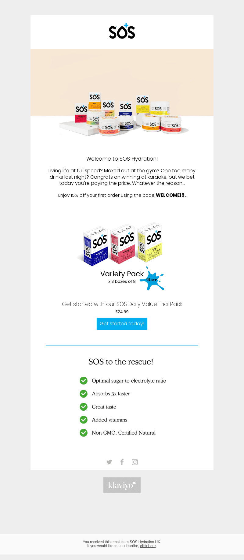Welcome to SOS Hydration!