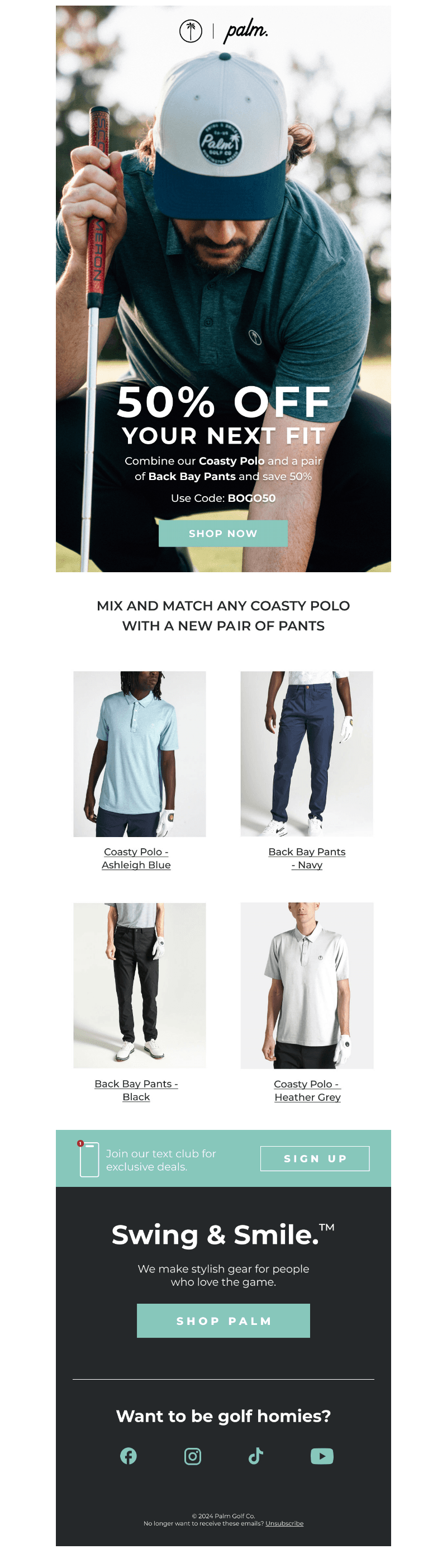 50% Off Your Next Fit