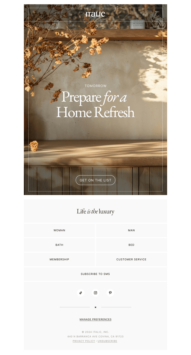 Tomorrow: FW Home 2024