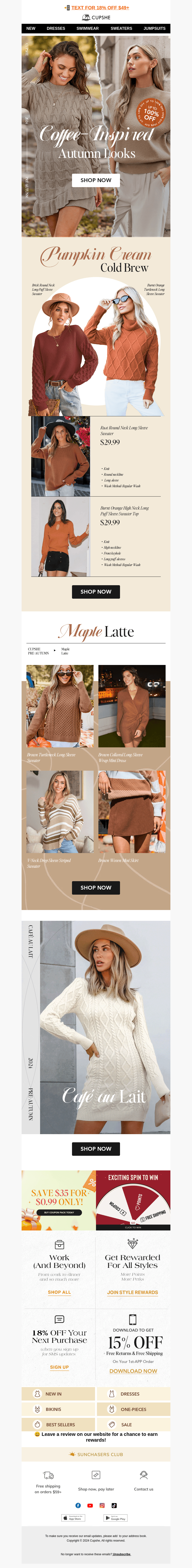 Check out our coffee inspired outfits!