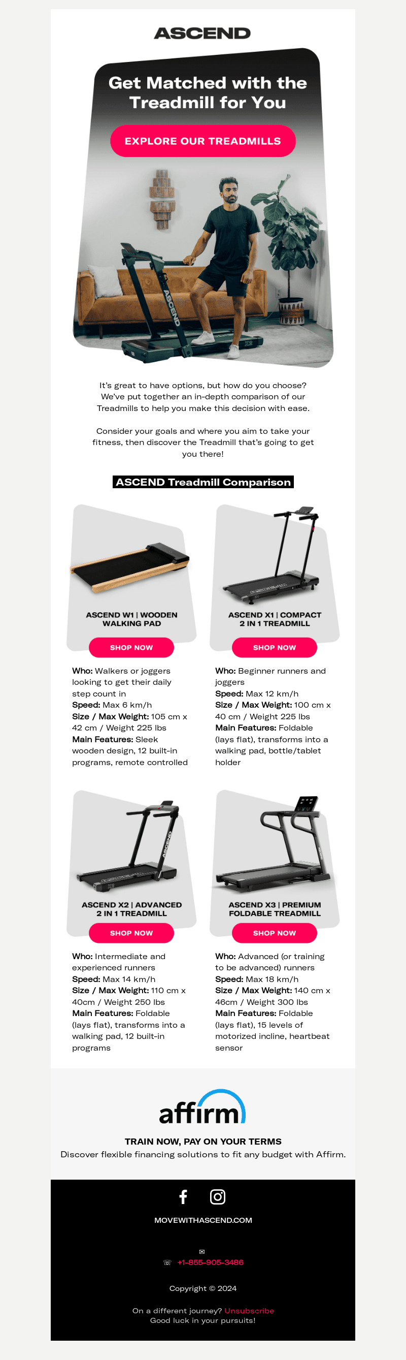 Looking for a Treadmill? Discover your perfect match 👊