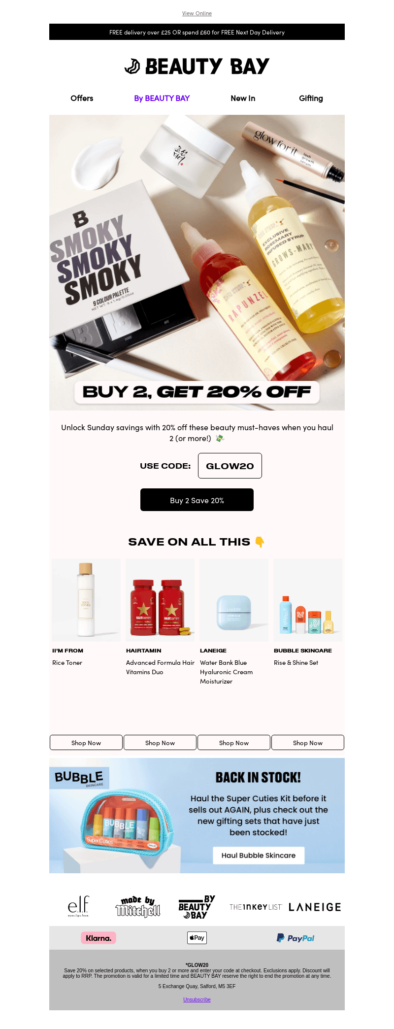 Shop 2. Save 20%. 😏