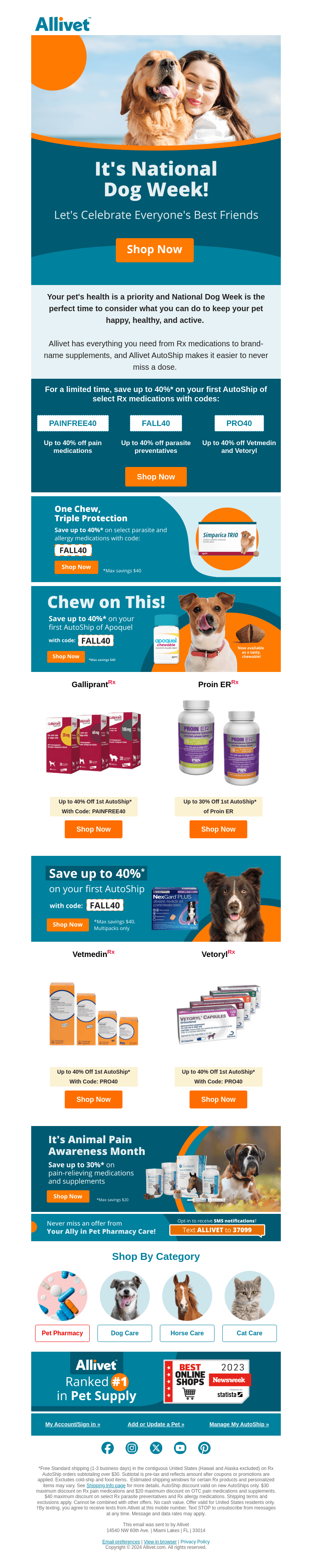 Save 40% During National Dog Week 🐶🐕🐾