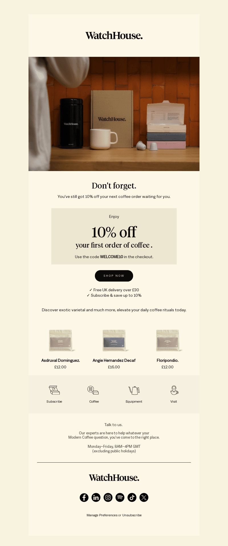 Don't forget your 10% off