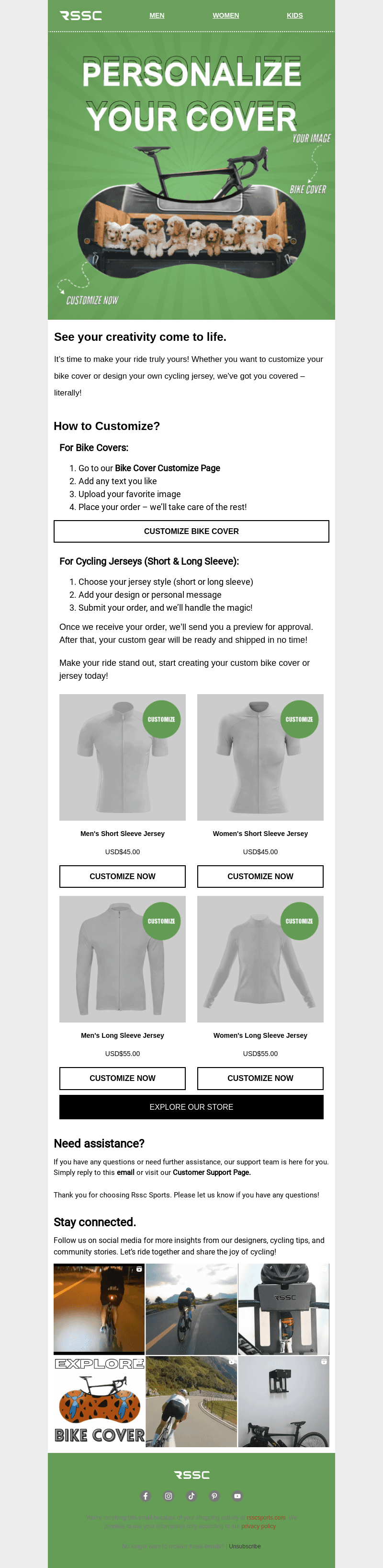 Custom Your Bike Covers & Jerseys! 🚴‍♂️