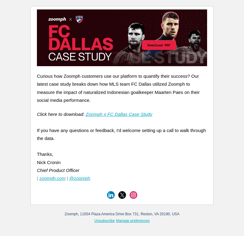 Zoomph email from Mon, Sep 23, 2024