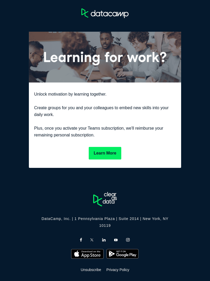 Learning for work?