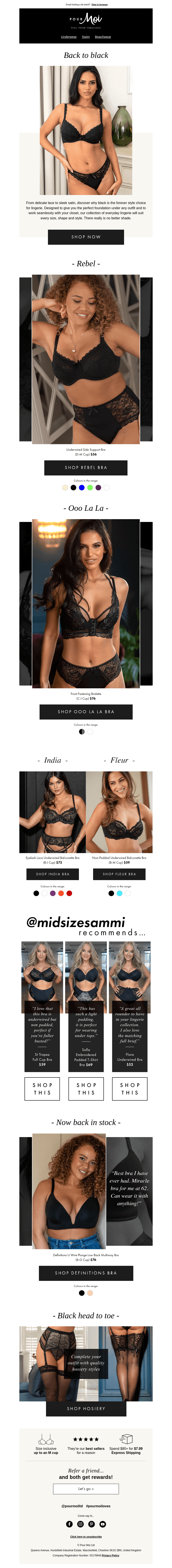 Little black bras