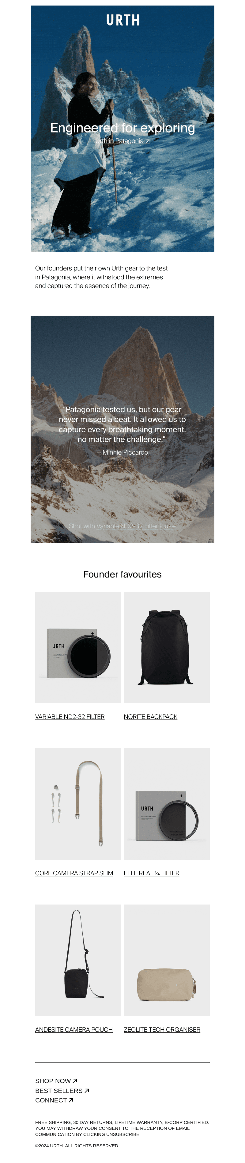 Patagonia-approved gear