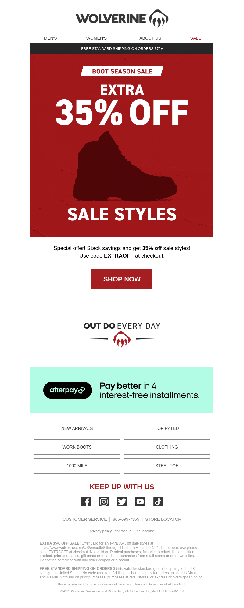 TODAY ONLY: Extra 35% Off Sale Styles