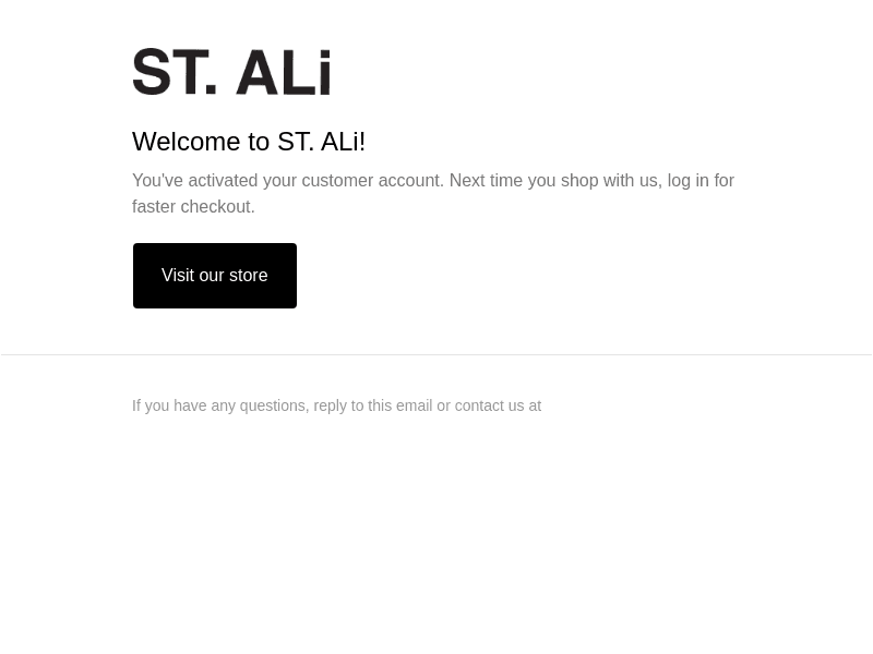 Customer account confirmation