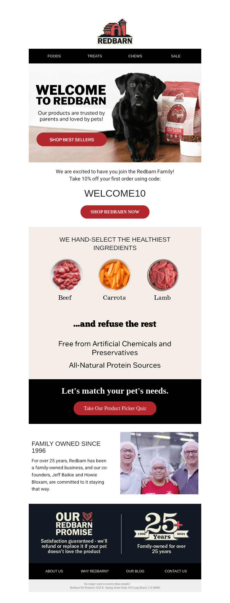 Welcome to the Redbarn family!