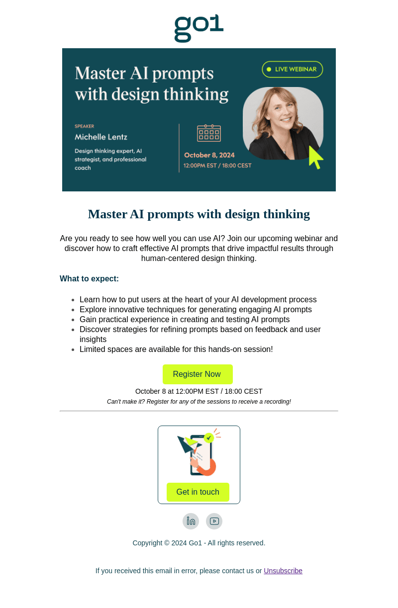 WEBINAR: Mastering AI prompts (Oct. 8)