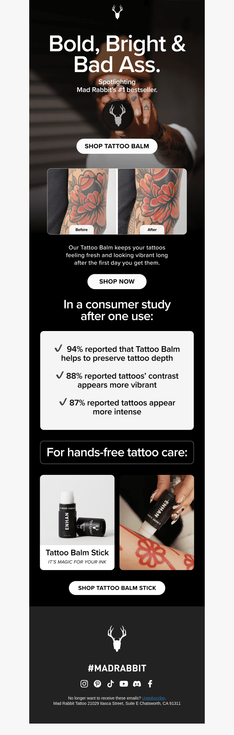 Tattoo Balm that brightens