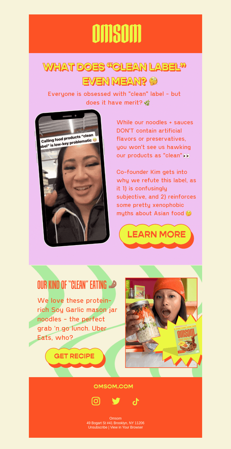 Why you'll never see the "clean" label here🙅‍♀️