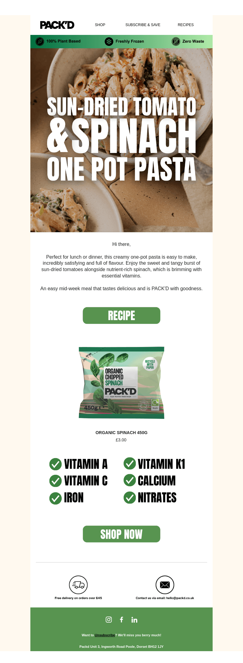A Mid-Week Meal PACK'D With Goodness