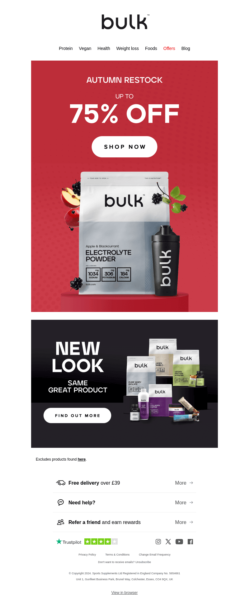 Up to 75% off fitness essentials 🏋️