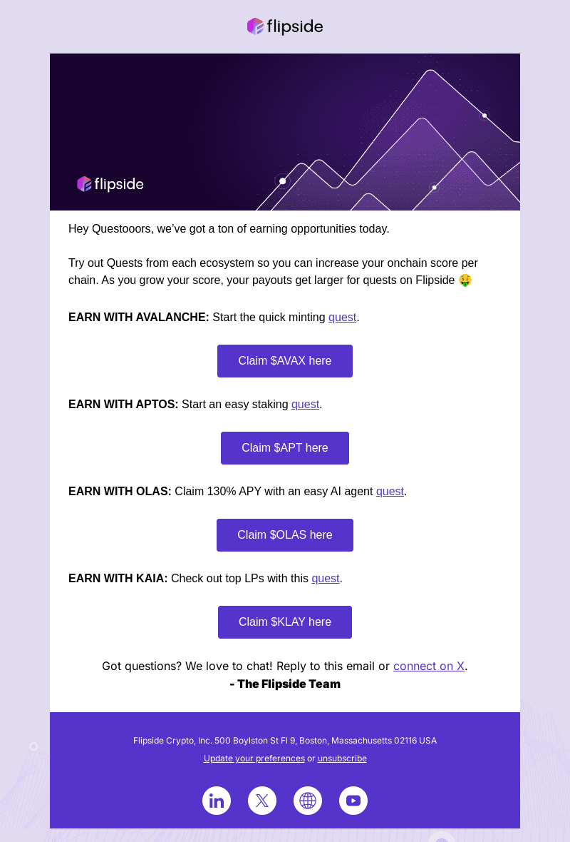 Your earning opportunities in one place