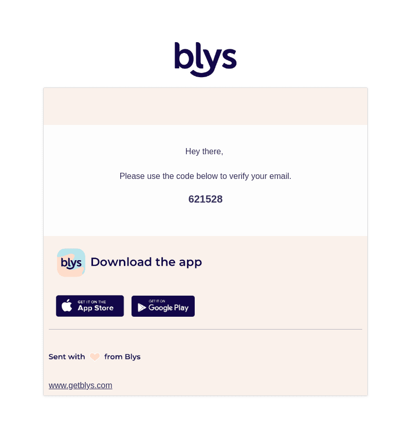 Your email verification code