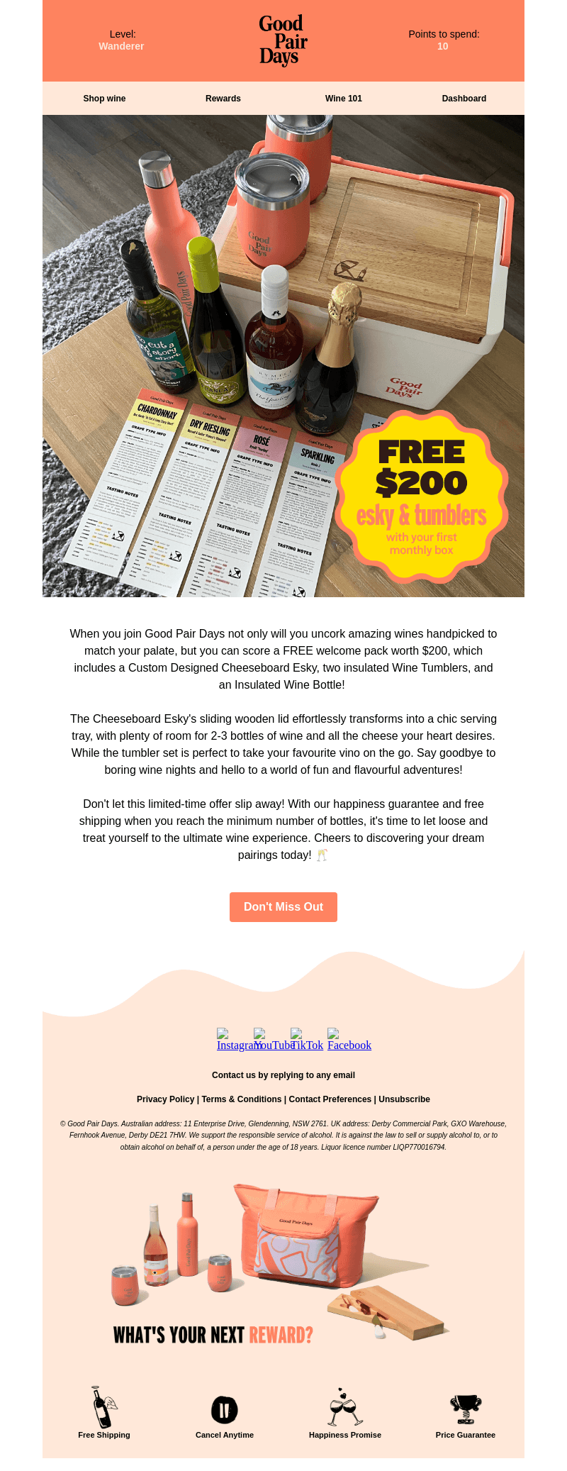 FREE $200 Welcome Pack With Your First Box 🍷🧀