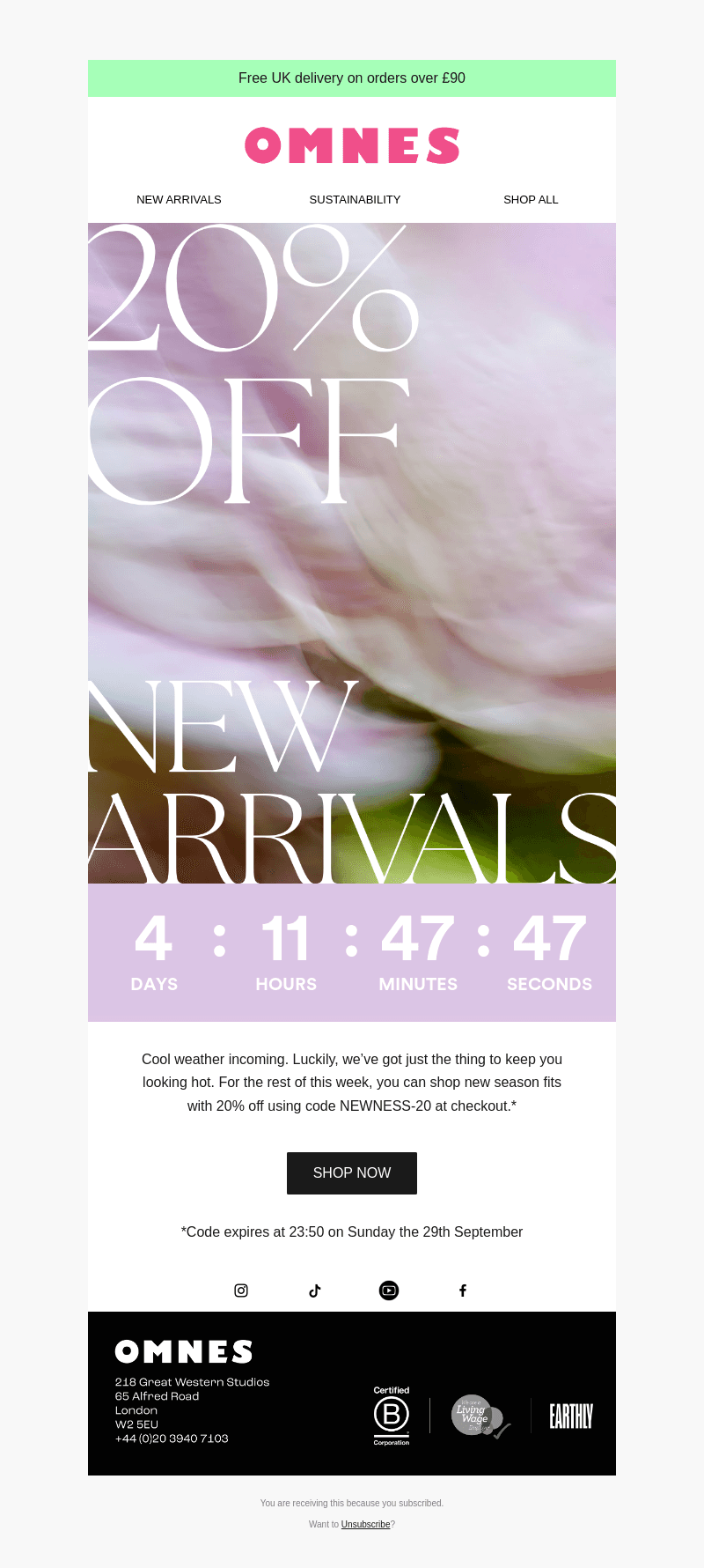 20% OFF NEW ARRIVALS
