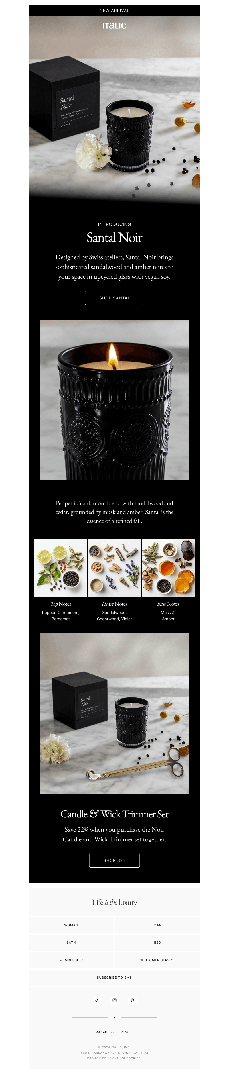Introducing Santal Noir
