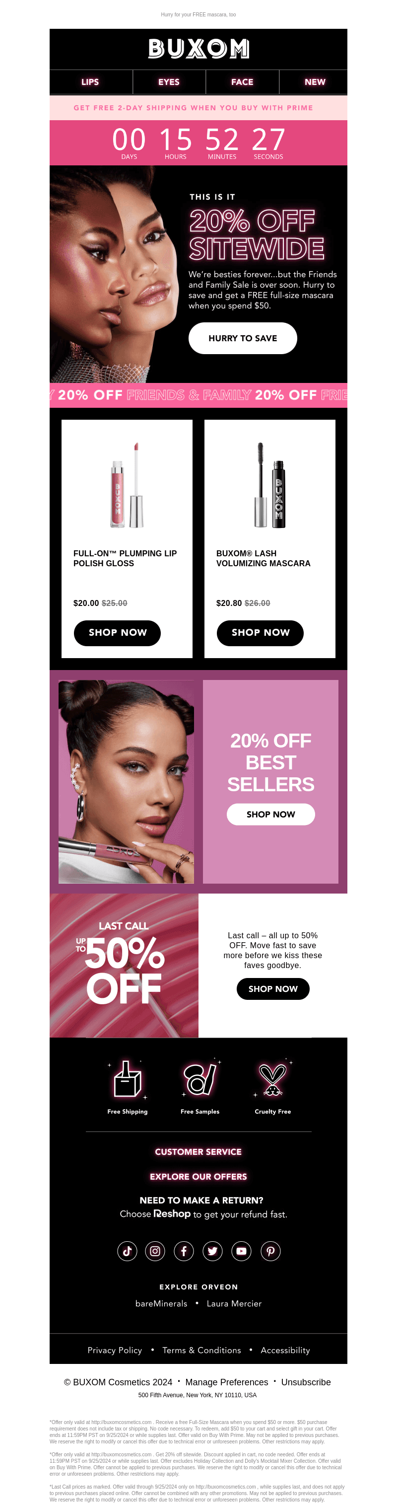 LAST CALL: 20% Off ends today ‼️