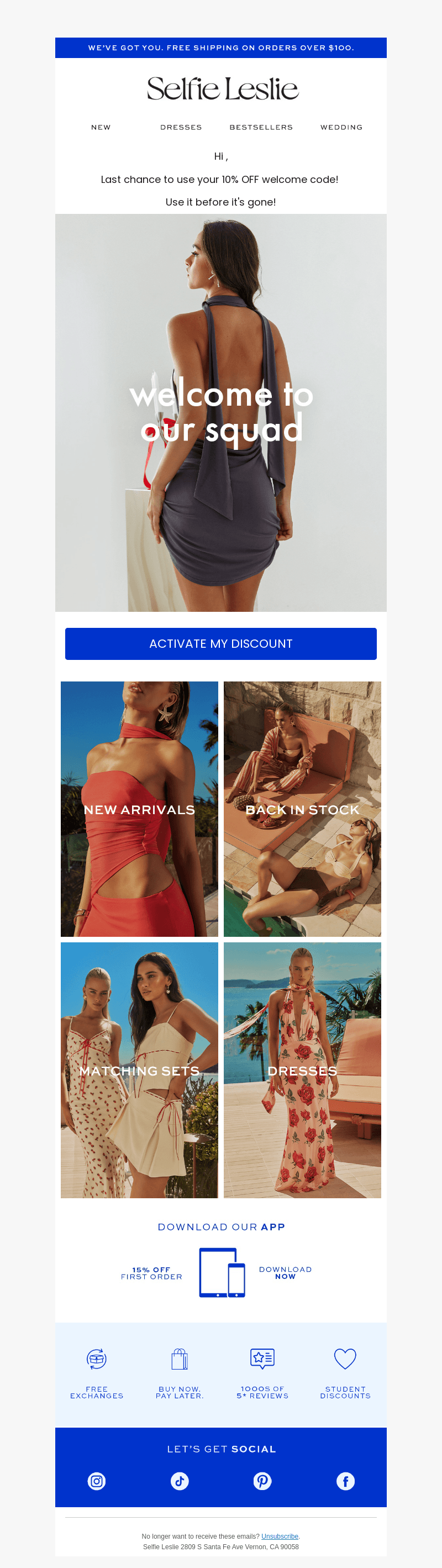 Last Chance To Use Your 10% OFF Welcome Code!