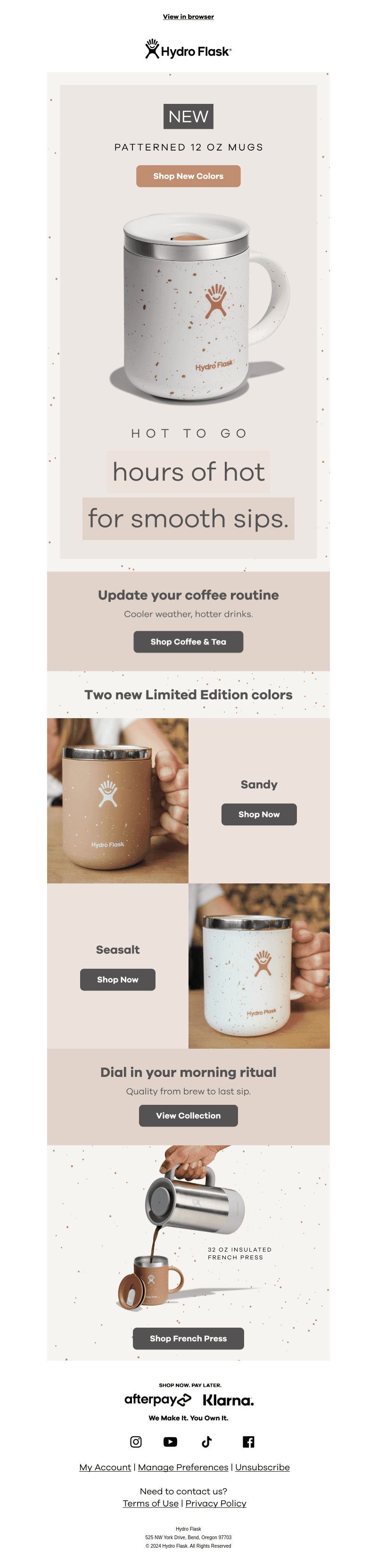 Cozy up with NEW coffee mugs