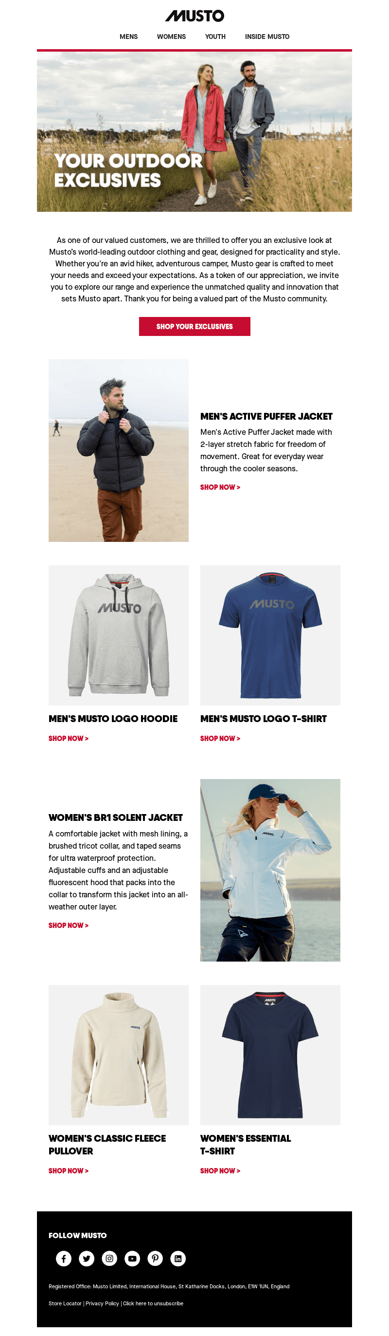 Your outdoor exclusives! 🏔️