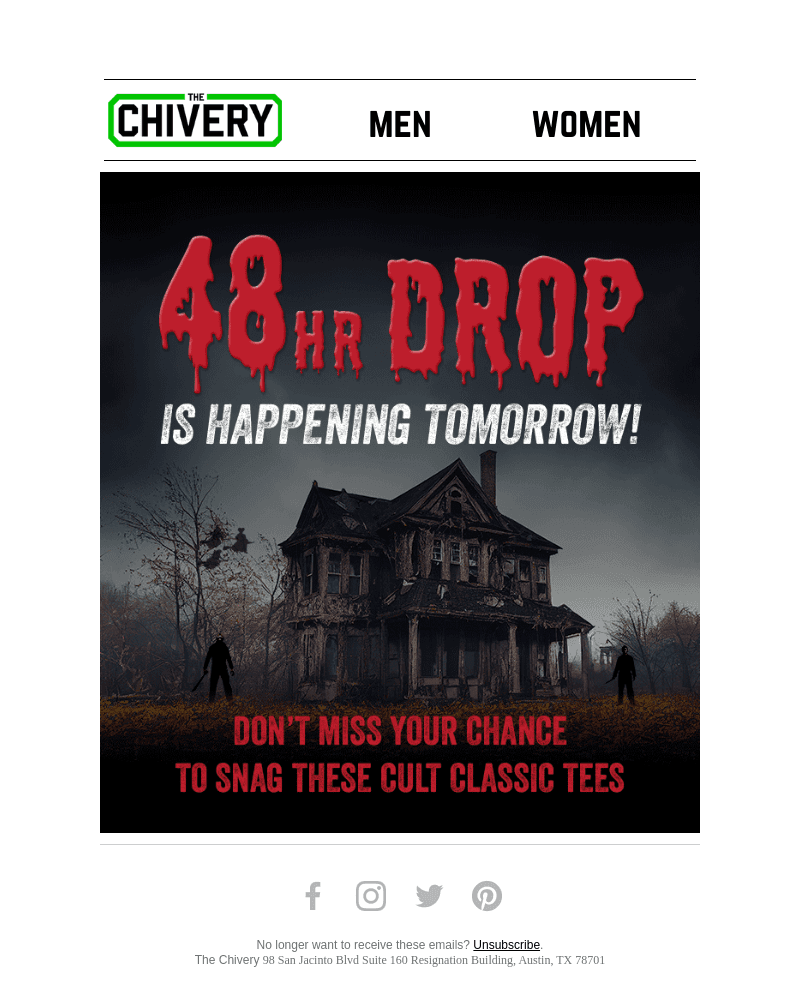 Halloween 48 Hour Tees Drop Tomorrow!