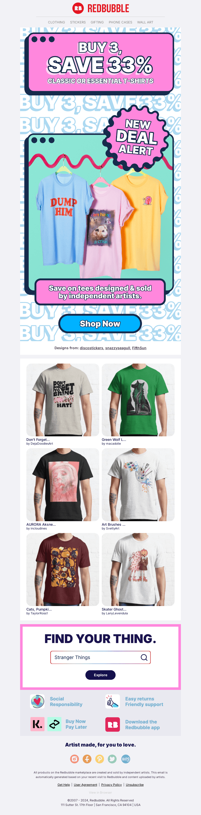 Save 33% on 3 T-Shirts: Classic & Essential...