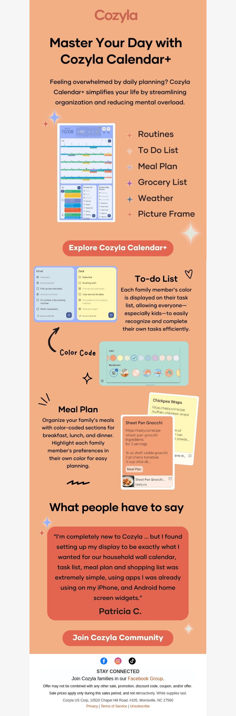 Cozyla email from Fri, Sep 27, 2024