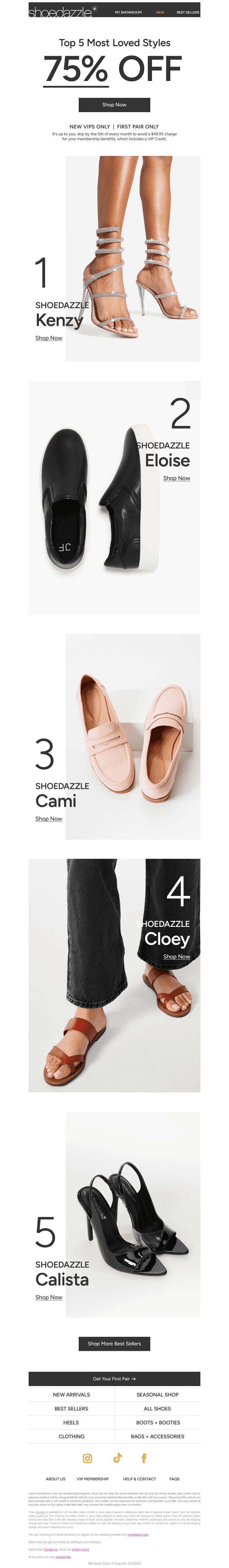 The Top Styles: Your first pair 75% OFF!