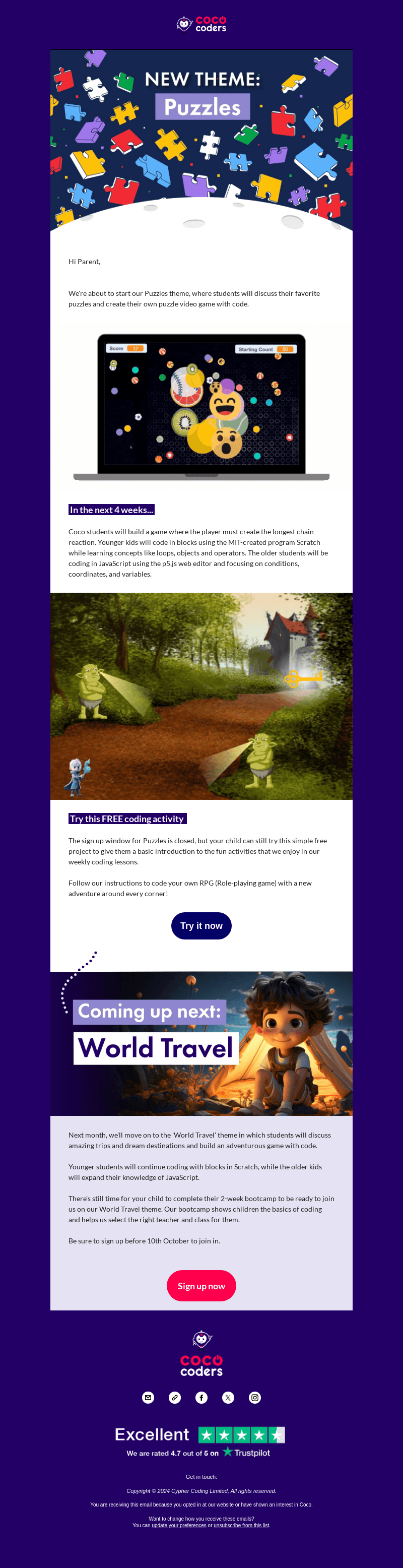 Coco Coders email from Fri, Sep 27, 2024