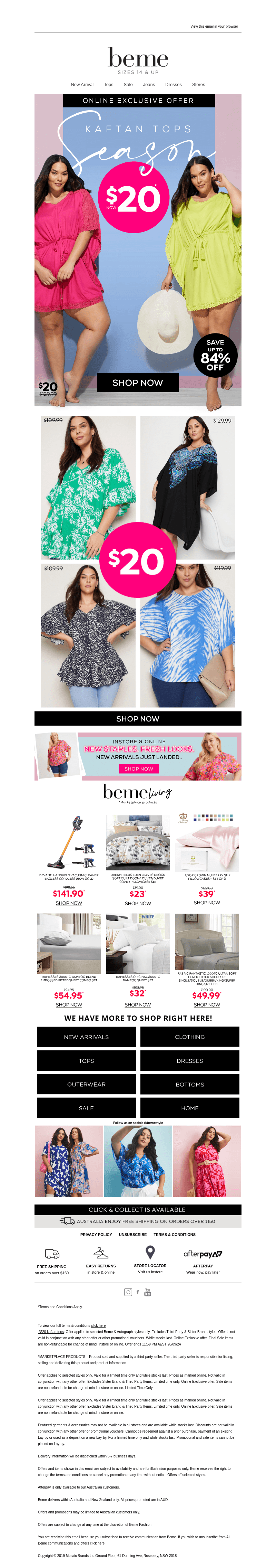 The $20 Statement Kaftan tops