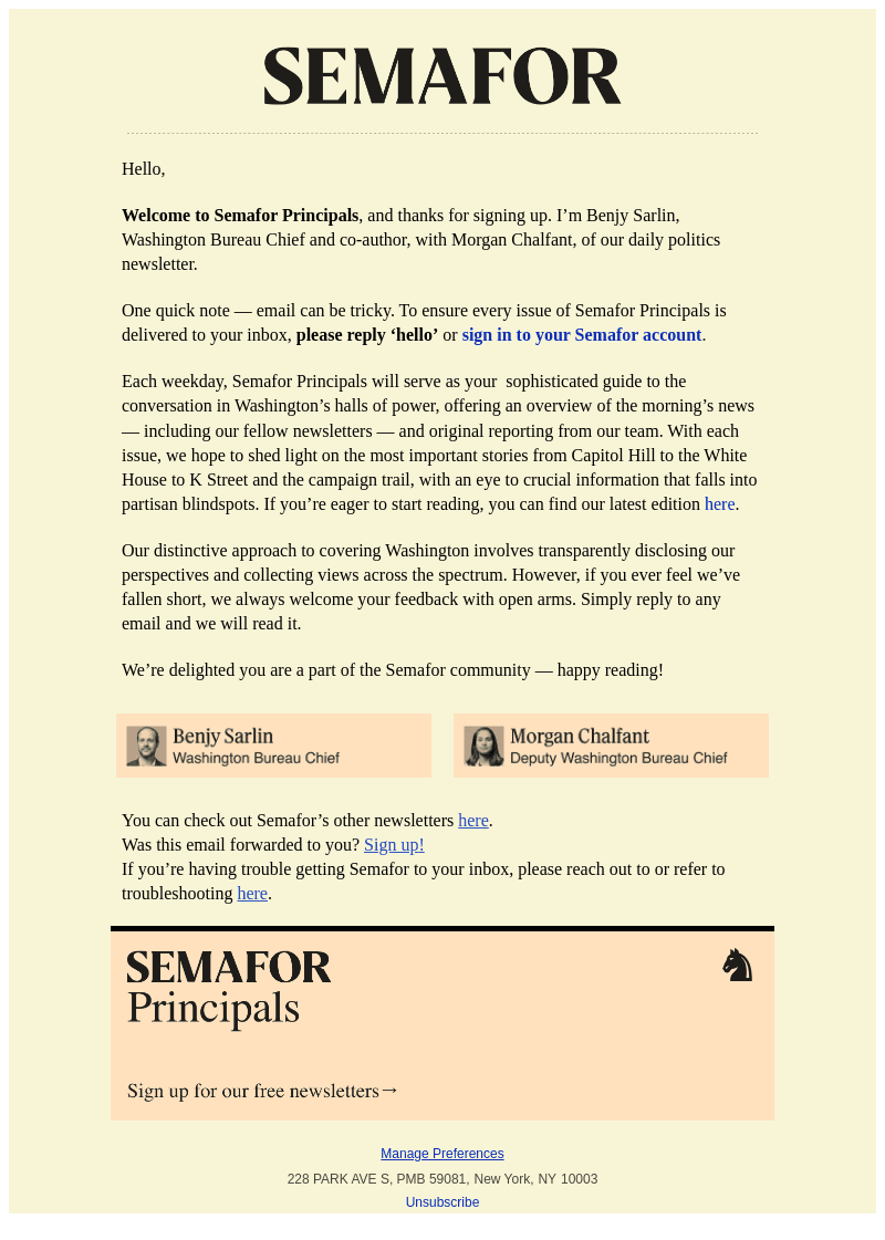 Welcome to Semafor Principals