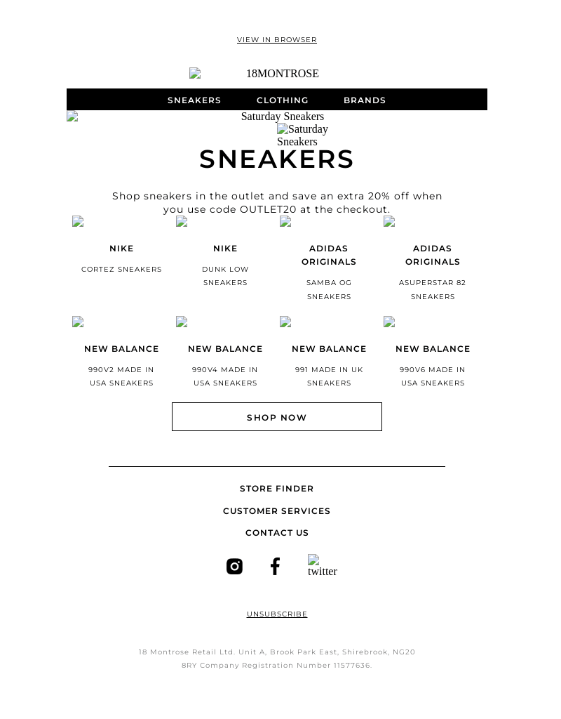 Extra 20% Off Outlet | Sneakers.